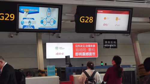 博鱼官网够吸睛！娃哈哈·奢纯品牌广告霸屏杭州萧山国际机场！(图5)