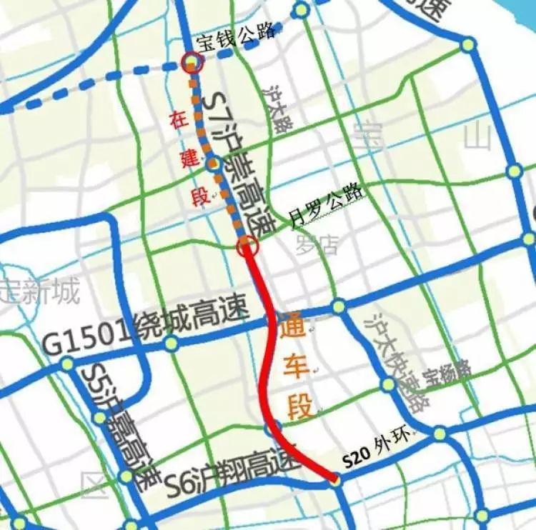 s7沪崇高速通车了s20月罗公路崇明再添重大利好