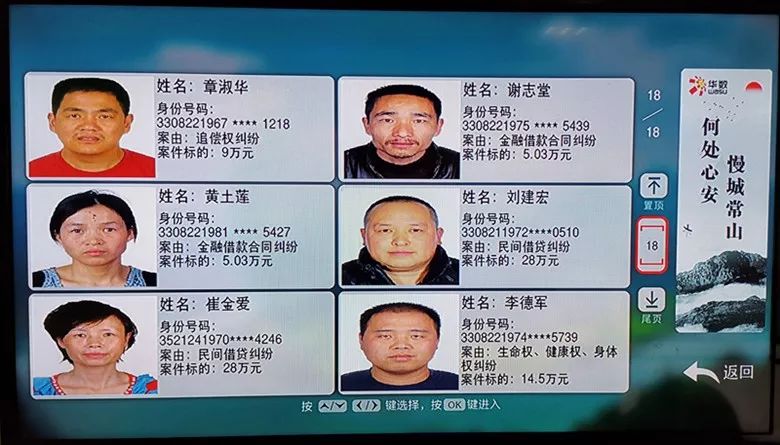 曝光台常山县人民法院曝光一批老赖名单