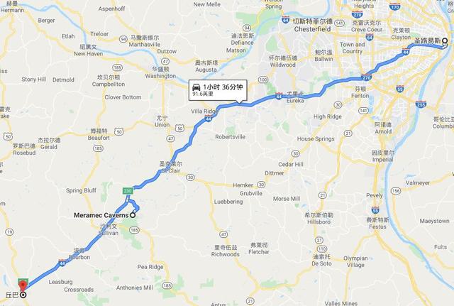 louis → meramec caverns → cuba圣路易斯:感受都市活力st.