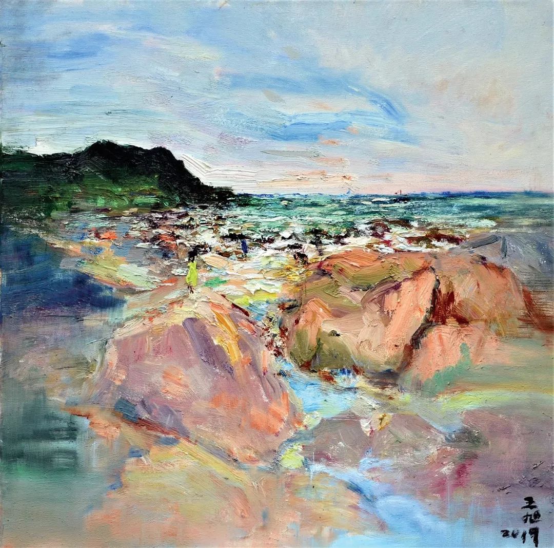 王旭 油画 《面朝大海》