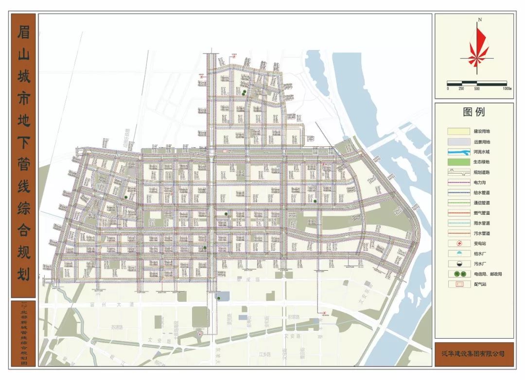 眉山城区未来几年怎么发展城市管线综合规划图来了