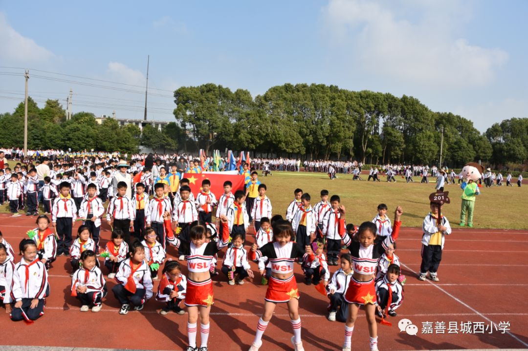 今天我们驰骋在绿茵操场上记嘉善县城西小学2019学年第四十届秋季运动