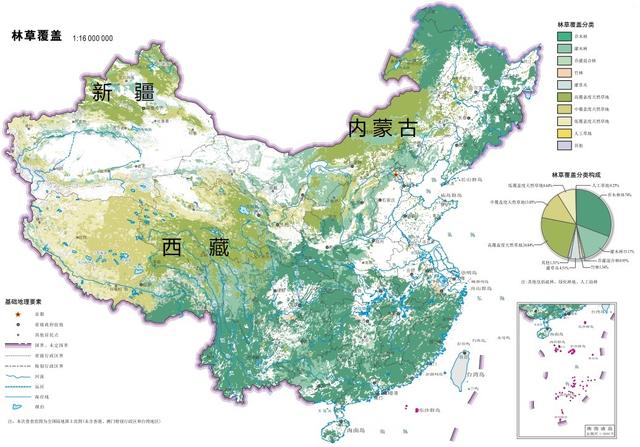 原创             我国天然草场面积在15万平方千米以上的省区有七个，西藏面积最大