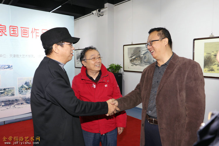 故乡—李鸣泉国画作品展在天津金带福路艺术馆开幕