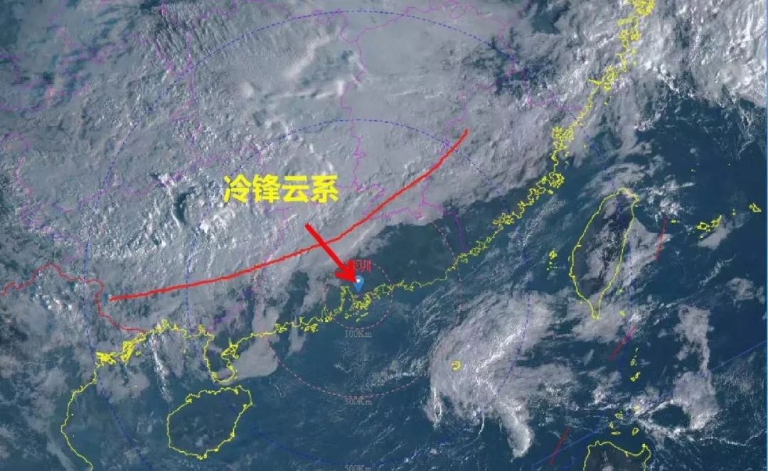 但冷锋云系速度较慢目前冷空气前锋已到达粤北地区据@广东天气预测冷