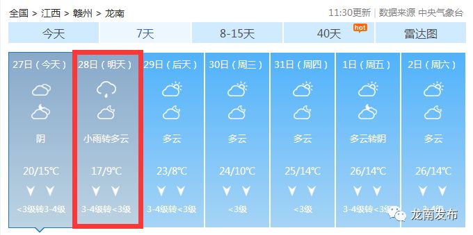 龙南气温将跌至8℃！请警惕这些事......