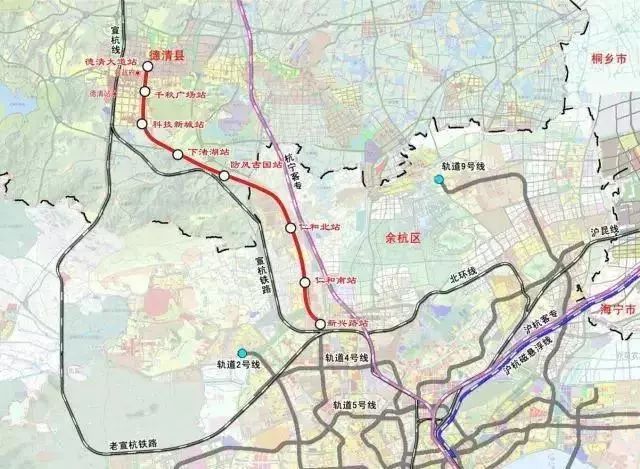 由杭州地铁10号线引出 !杭州到德清城际铁路被批准建设