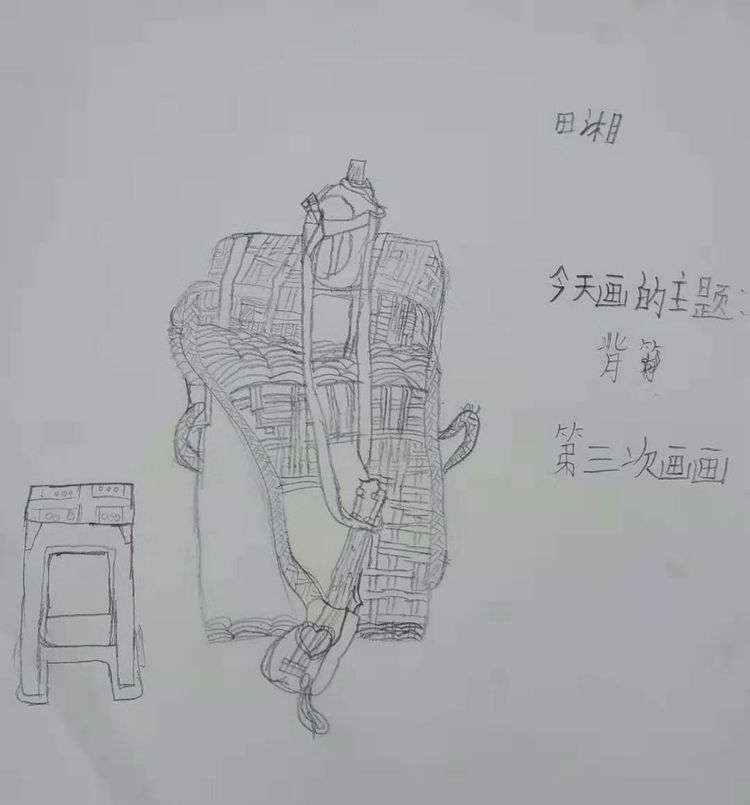 安民村儿童画院传承农耕文明,开展农具近距离写生