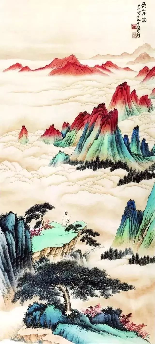 张大千画云海，最精彩15幅！_搜狐网