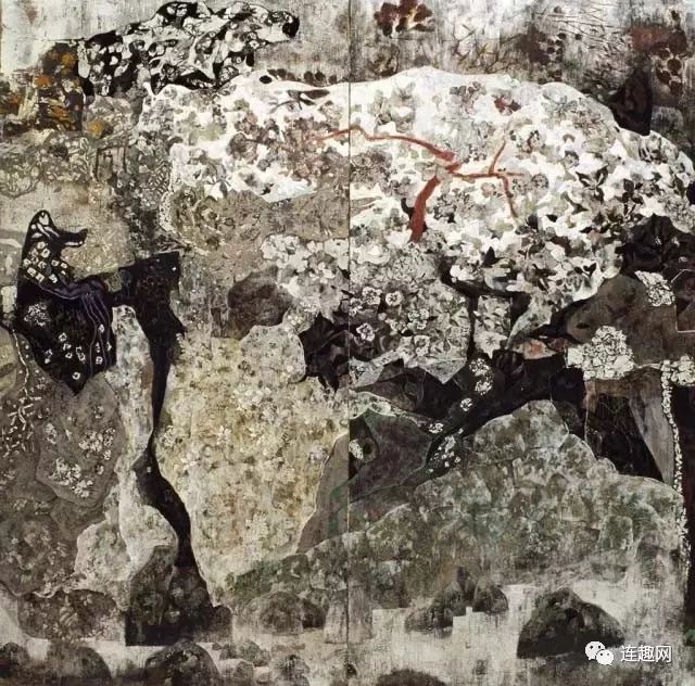 陈文光的中国岩彩画作品欣赏