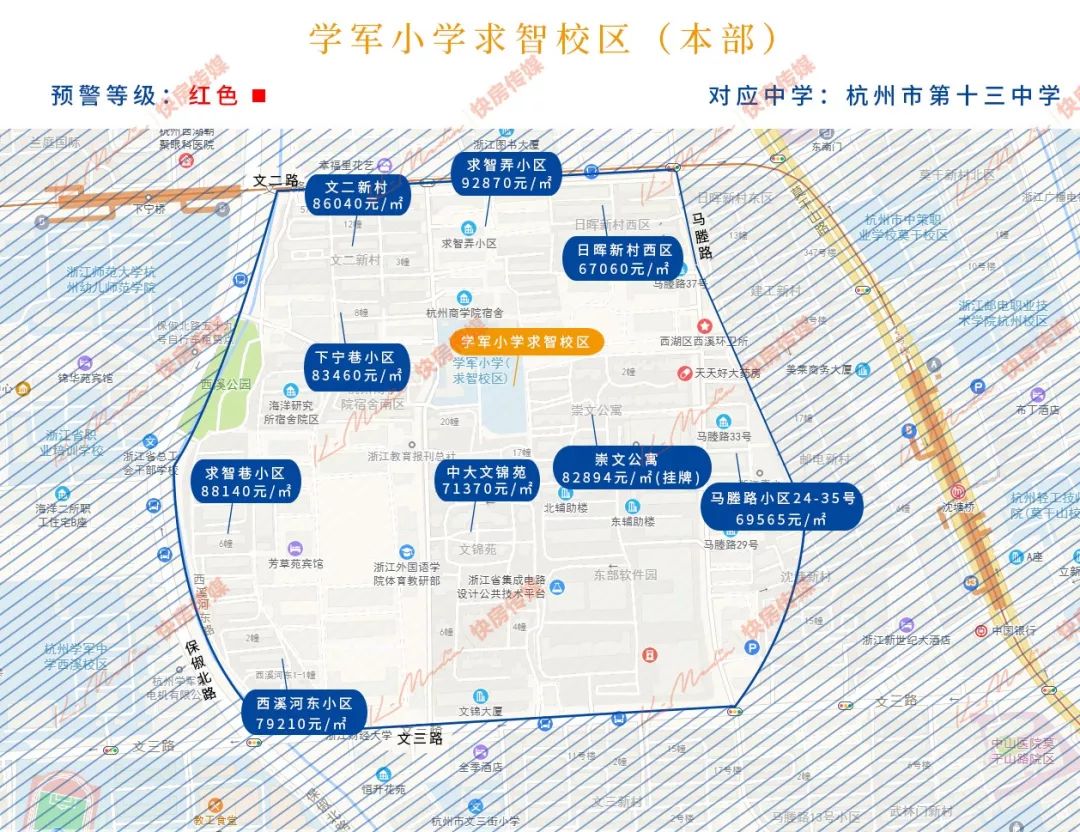 2019杭州最新学区房房价地图重磅出炉一