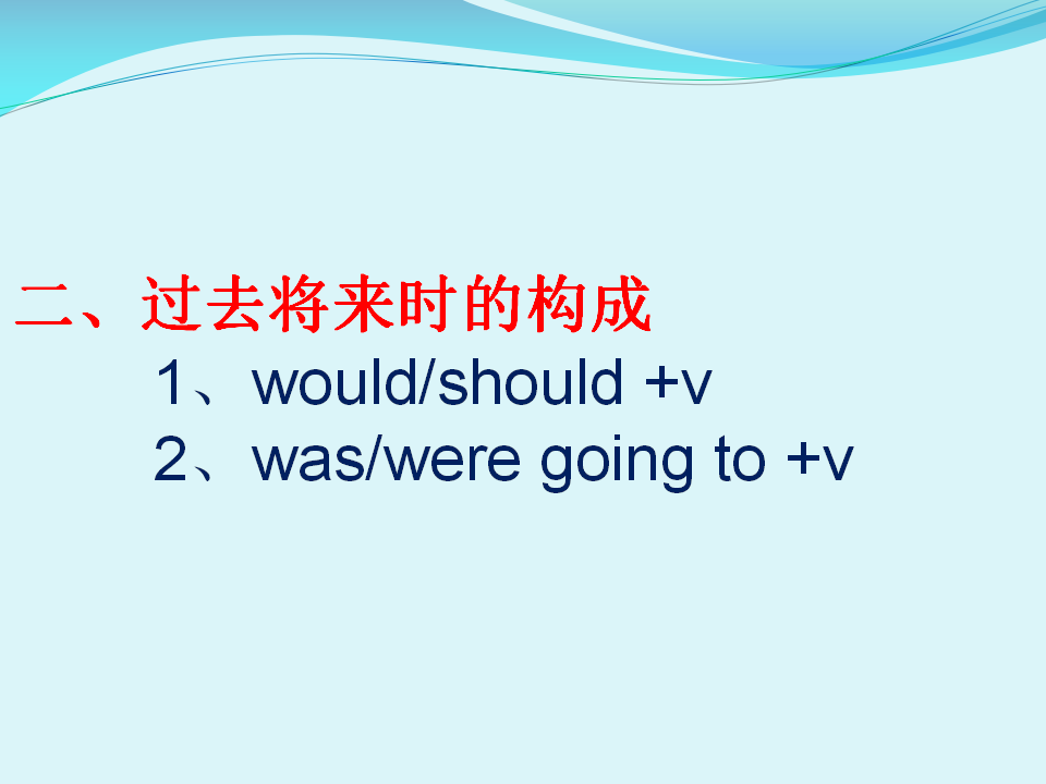 时态高分秘诀丨过去将来时讲解练习