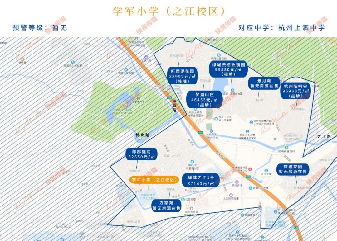 3,学军小学之江校区耀江文鼎苑,圣苑,冠苑住宅区.