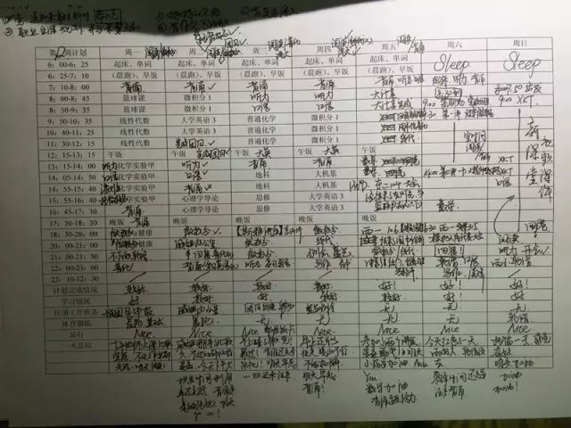 清华学霸计划表曝光:这个世界正在狠狠奖励对自己狠的孩子