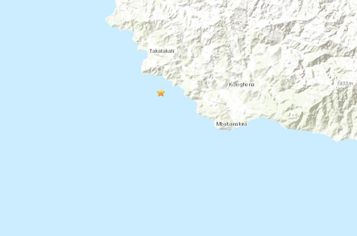 所罗门群岛南部海域5.1级地震震源深度23.3公里