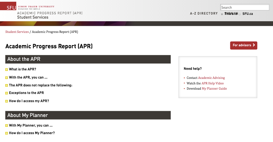 通过academic progress report(apr)