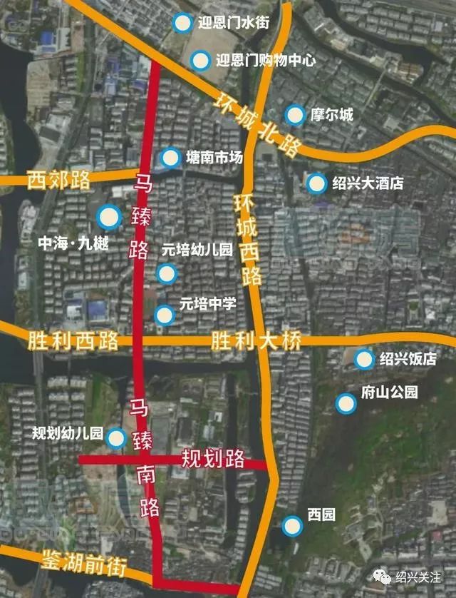 2021上饶水南街规划图,上饶水南街规划图 城西的道路通达性大大增强, 北起规划中的迎恩门水街商业中心,南通