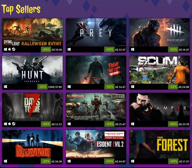 steam万圣节促销开启《生化2重制版》等恐怖游戏打折