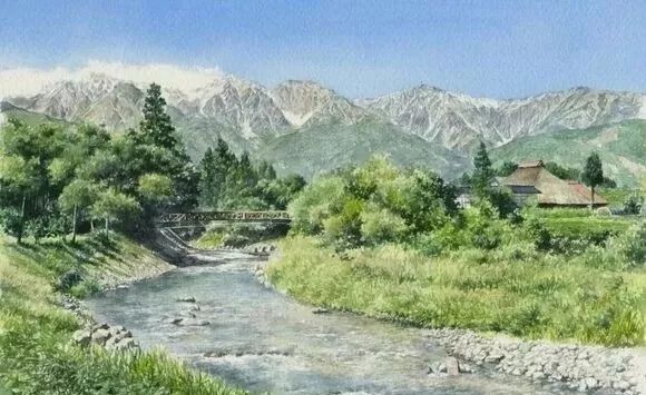 盘点4位日本著名画家的水彩风景美不胜收