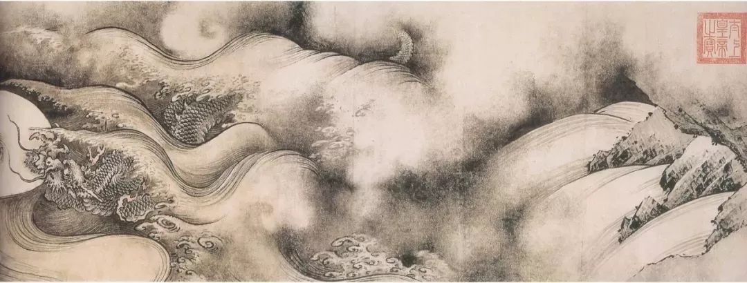 《六龙图》与《九龙图》曾获乾隆皇帝"垂爱",著录于清宫《石渠宝笈》