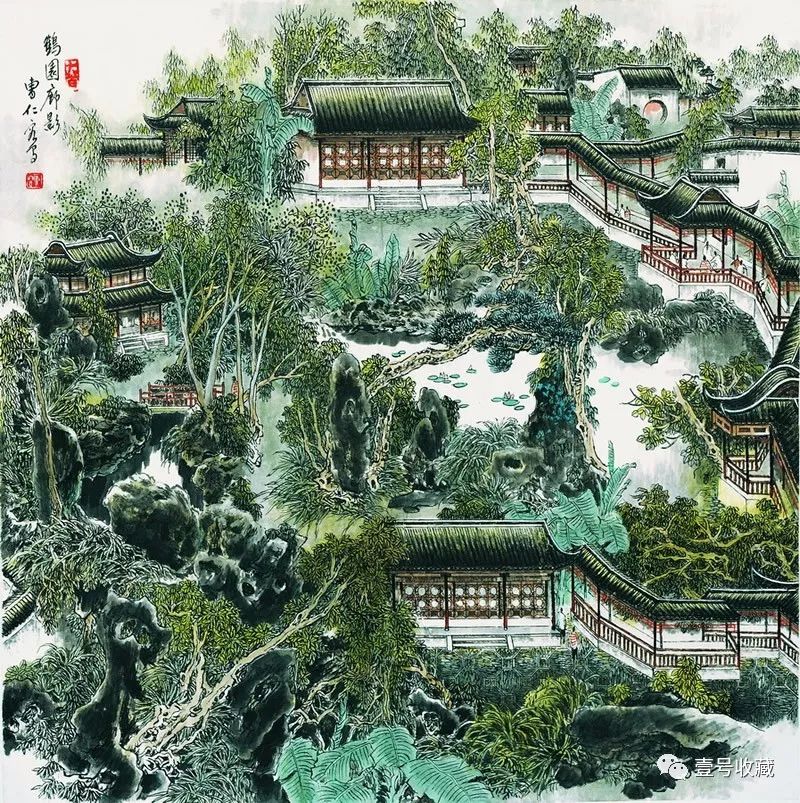国画里的江南园林美不胜收_名胜