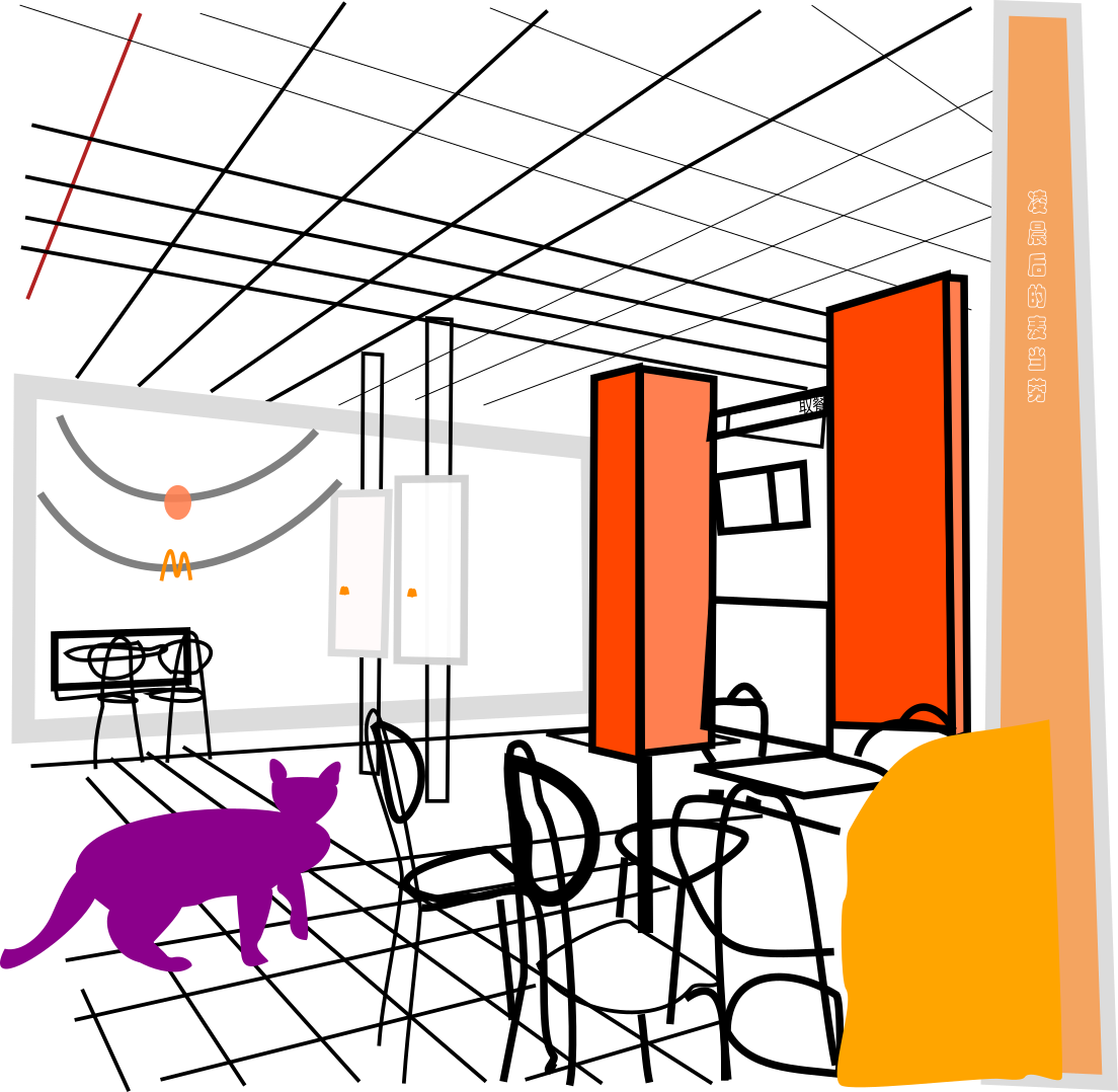 孤獨的貓來到了凌晨的麥當勞！ 寵物 第1張