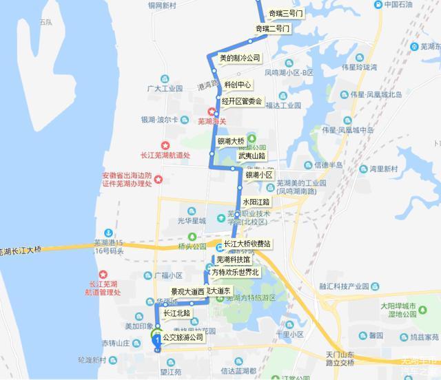 芜湖市公交1路,47路站点信息已调整,中山北路区域公交