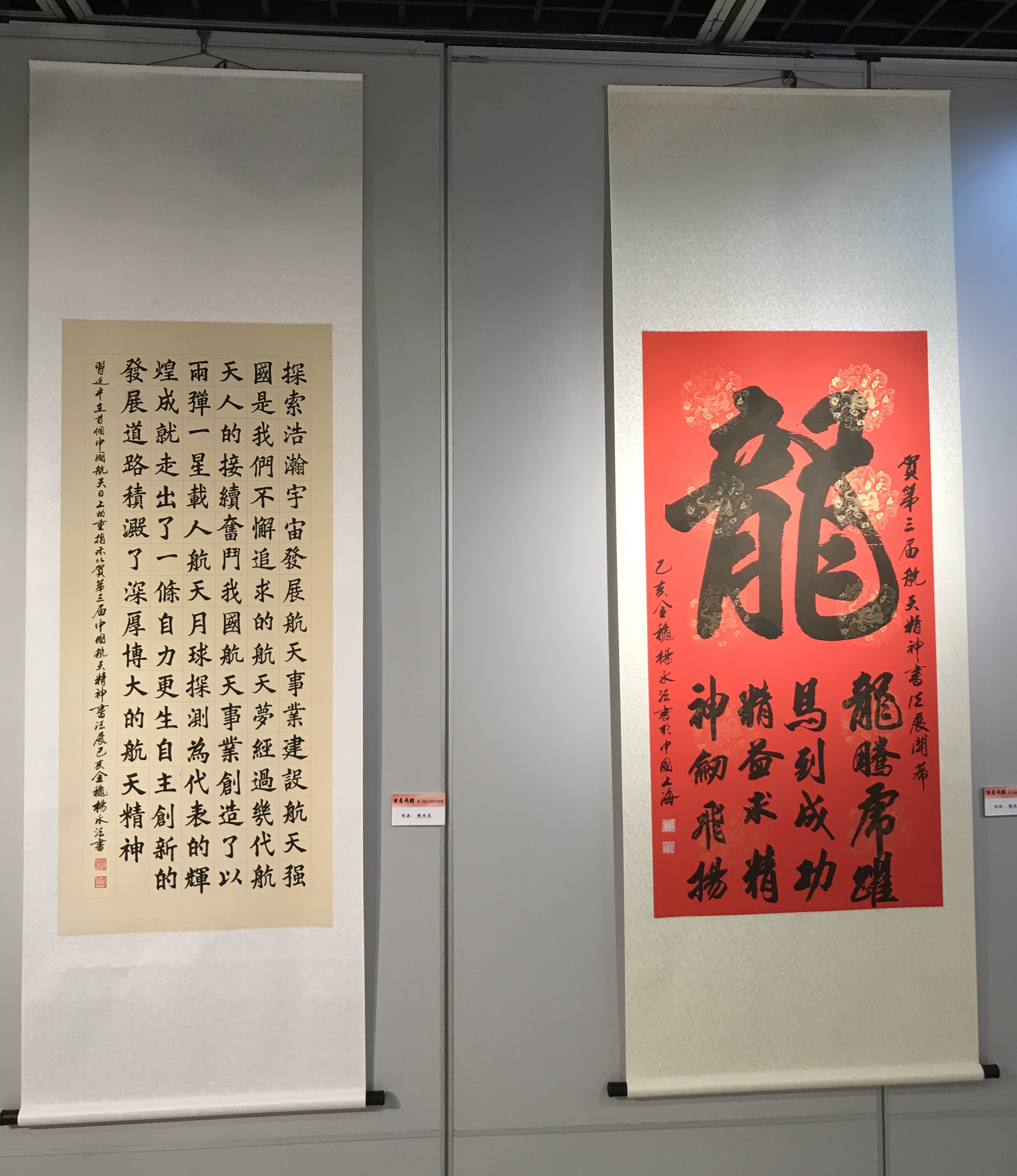 "日月同辉——第三届航天精神书法展"在上海开幕(图)