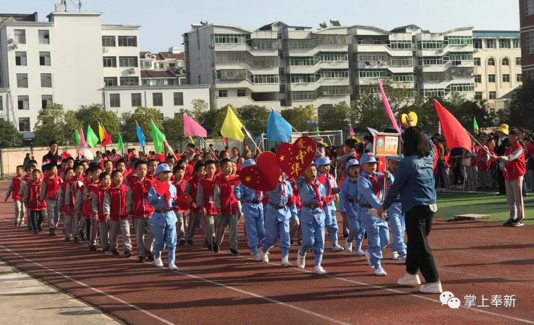 运动壮体魄共筑中国梦奉新县五小第九届运动会