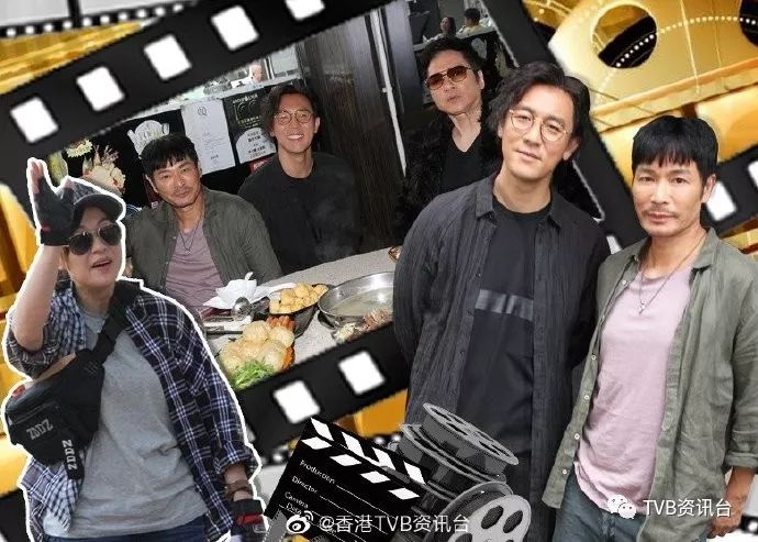谭俊彦与单立文(豹哥)日前于九龙城一间火锅店,为tvb新剧《失忆24小时