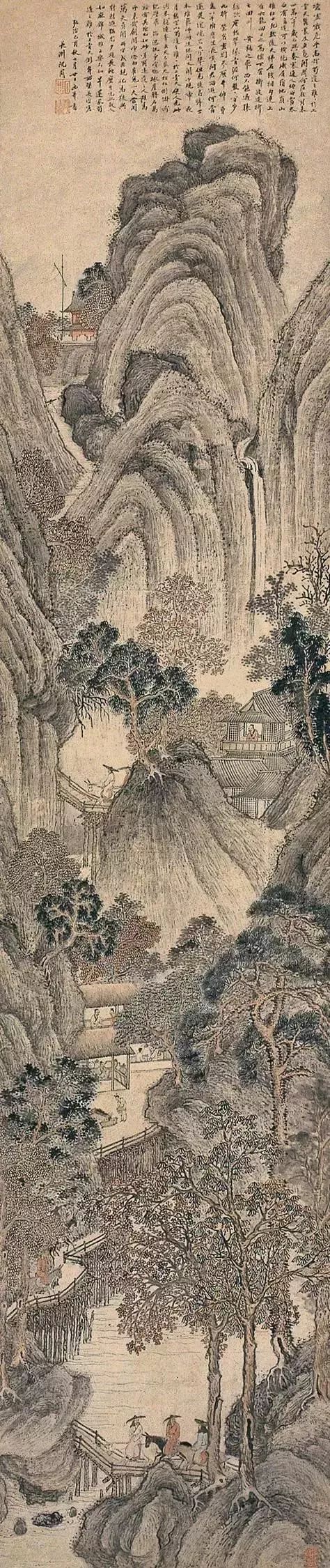明代绘画大师沈周山水画欣赏