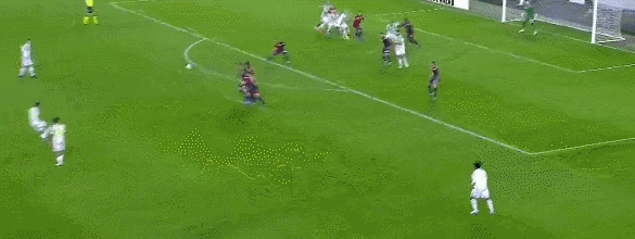 意甲第10轮,尤文图斯对战热那亚2-1惊险取胜