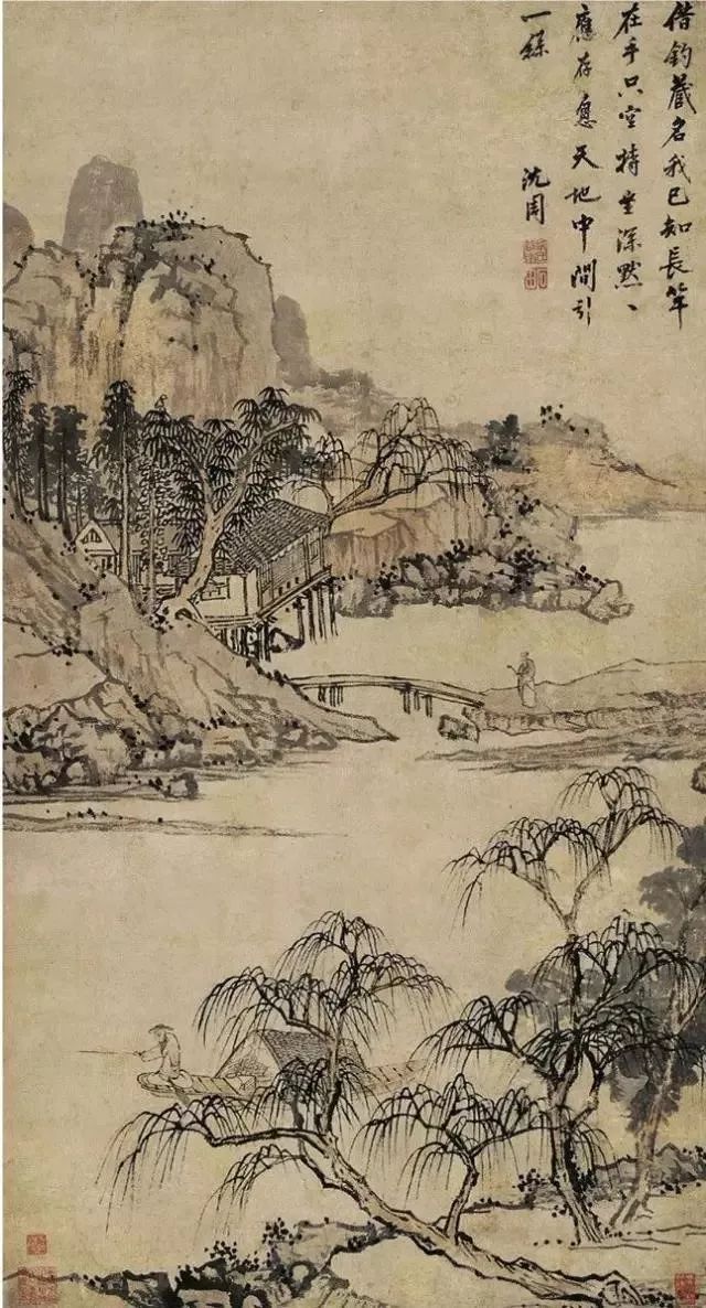 明代绘画大师沈周山水画欣赏