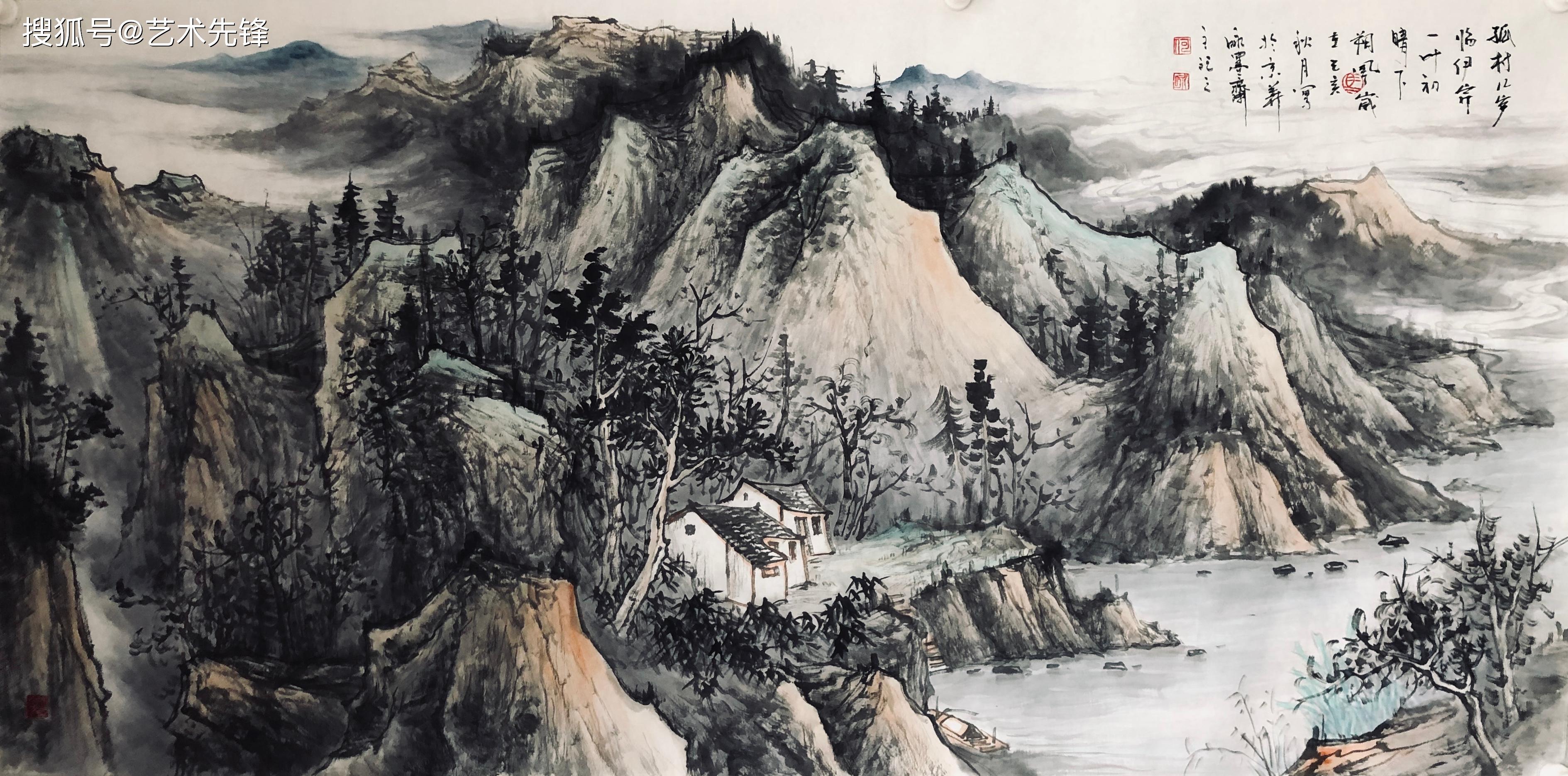 赏山水雅韵,品盎然诗意 观何咏山水画