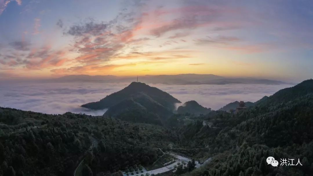 洪江嵩云山云海日出美得令人心醉.