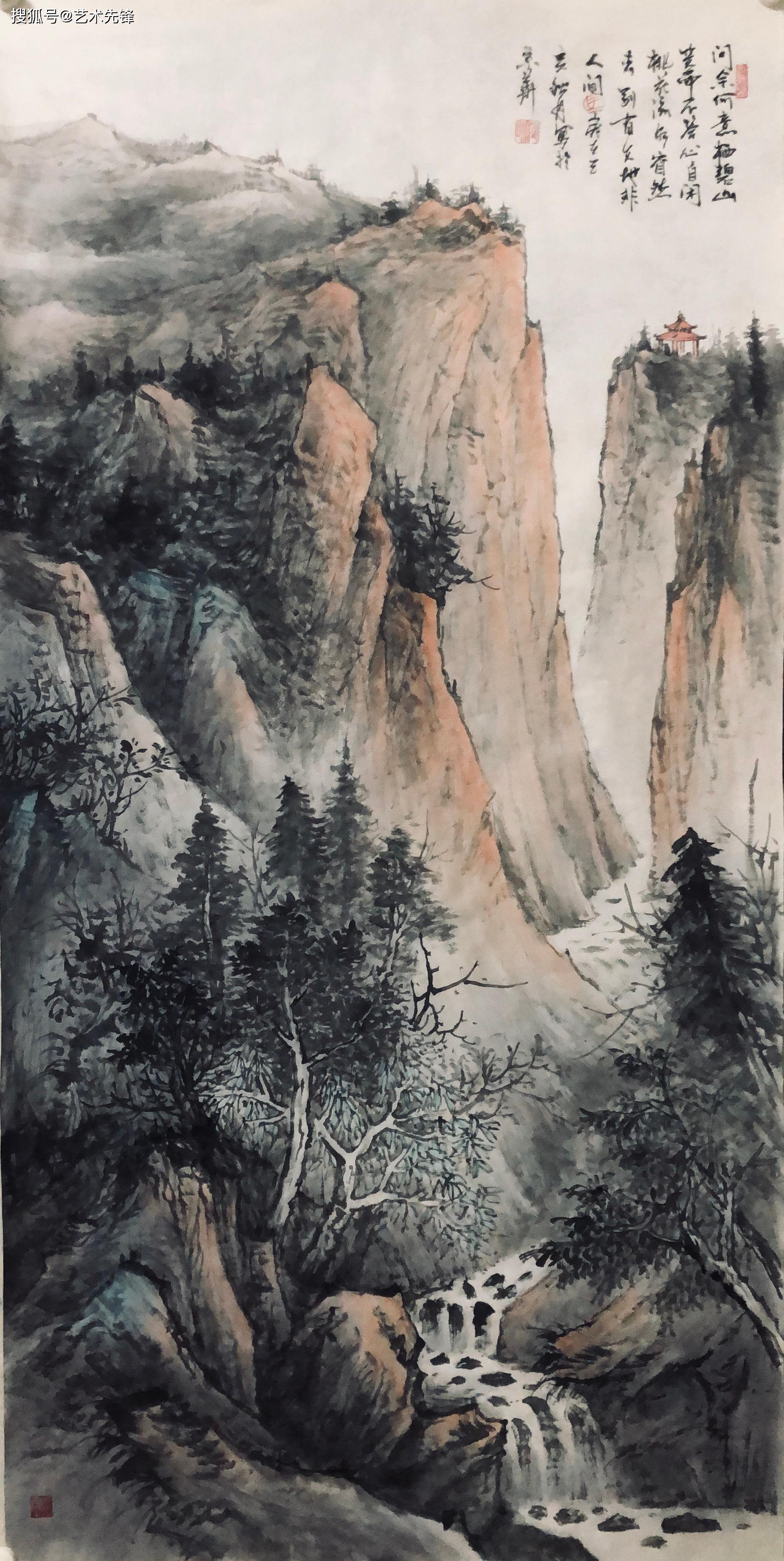 赏山水雅韵,品盎然诗意 观何咏山水画