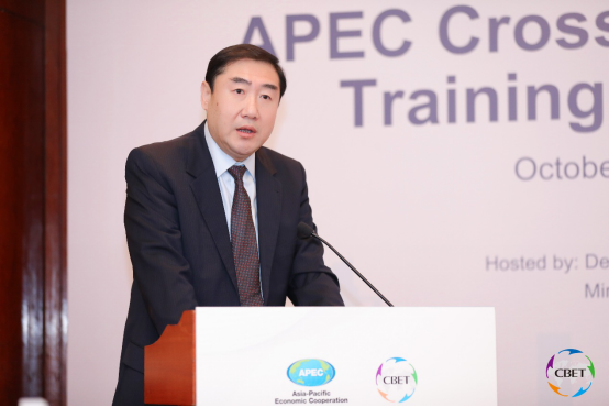 商务部国际司张少刚司长出席2019 apec cbet研讨会张少刚指出,中小微