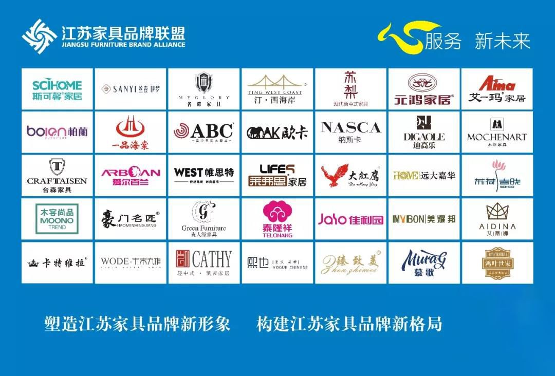 2014年10月25日，江苏家具品牌联盟在徐州成立！代表江苏优秀的家具品牌，