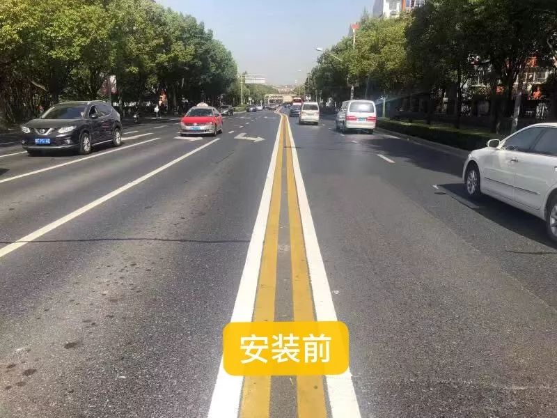 松江这条路,为什么双黄线外侧还划了白实线?答案是