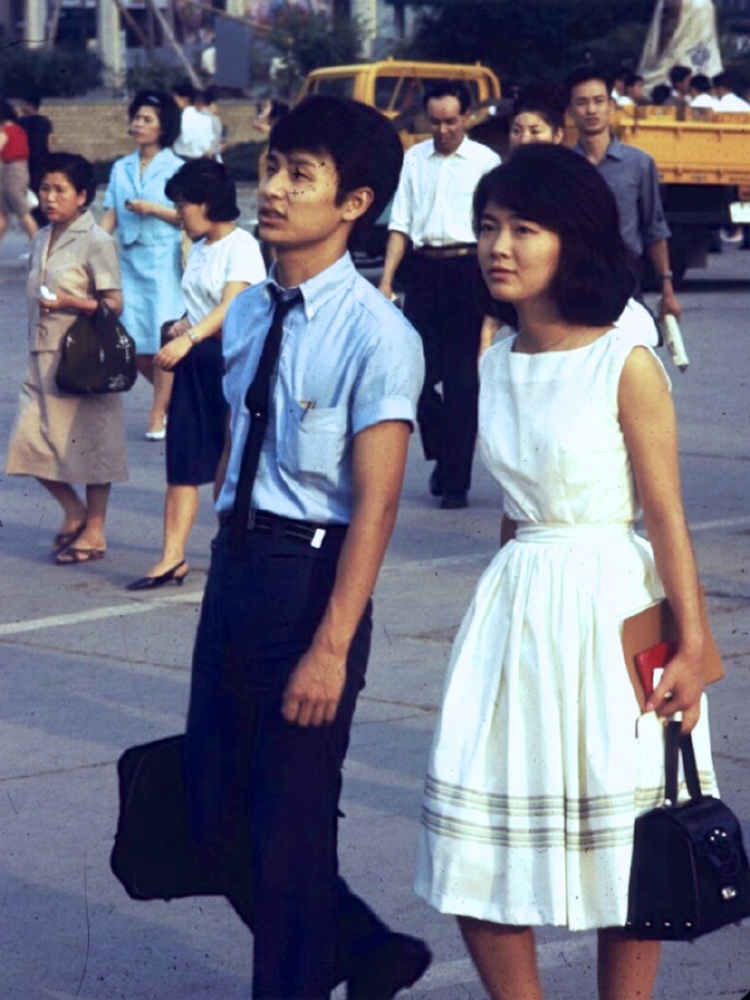 六十年代的日本东京,大阪街头老照片