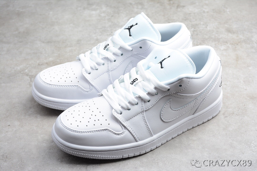 乔丹一代 air jordan 1 low aj1 休闲纯白低帮篮球鞋