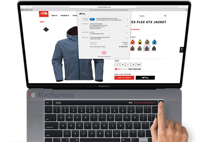 苹果16寸MacBookPro最新渲染图曝光：窄边框设计+触控栏变样