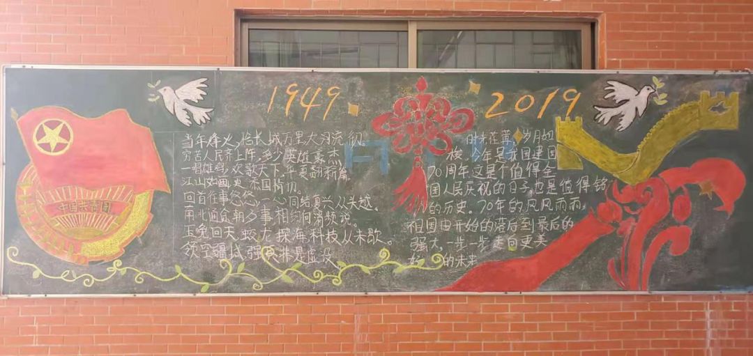 "庆祝70周年华诞"主题黑板报评比(附排名情况)