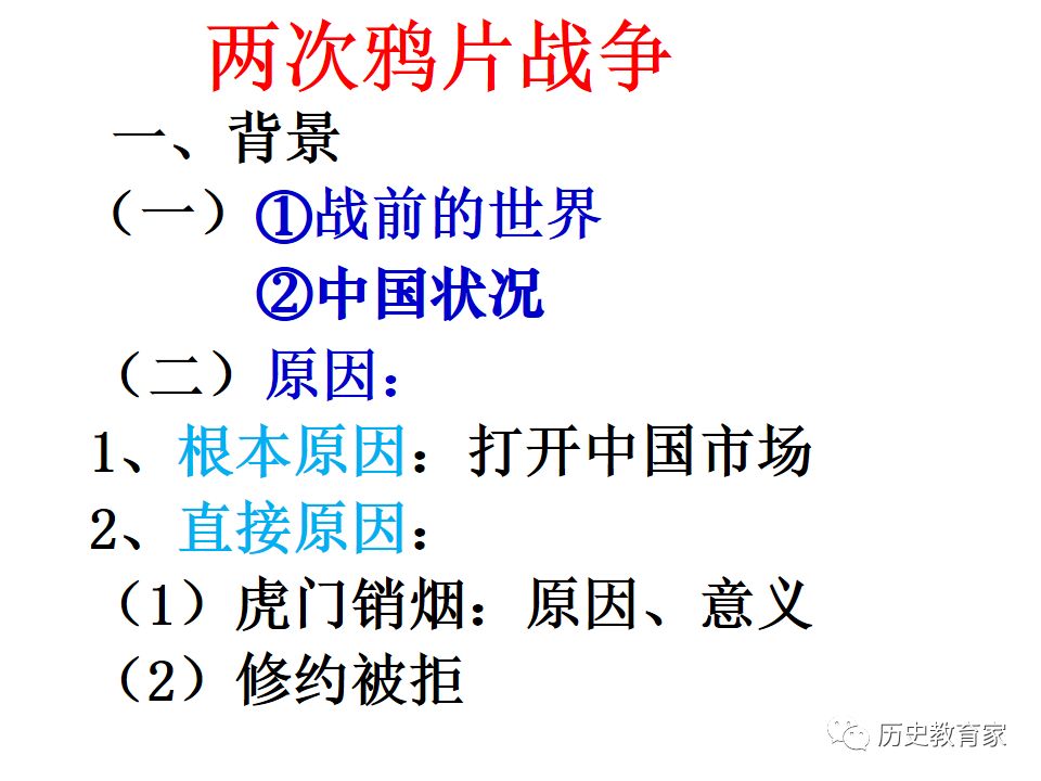 【教学研究】新人教版2019 两次鸦片战争