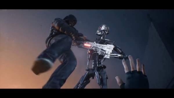 《终结者：抵抗》开场10分钟演示对抗天网射爆机器人_游戏