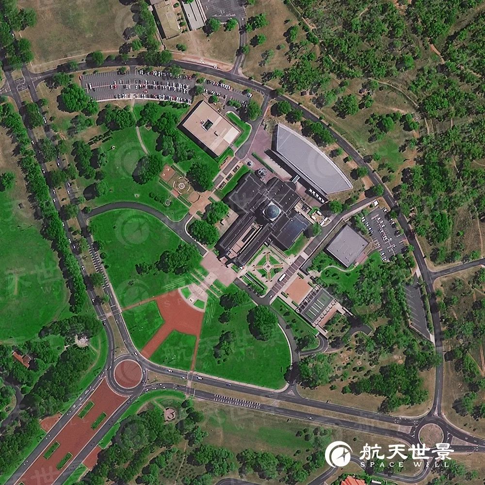 太空看地球你好堪培拉