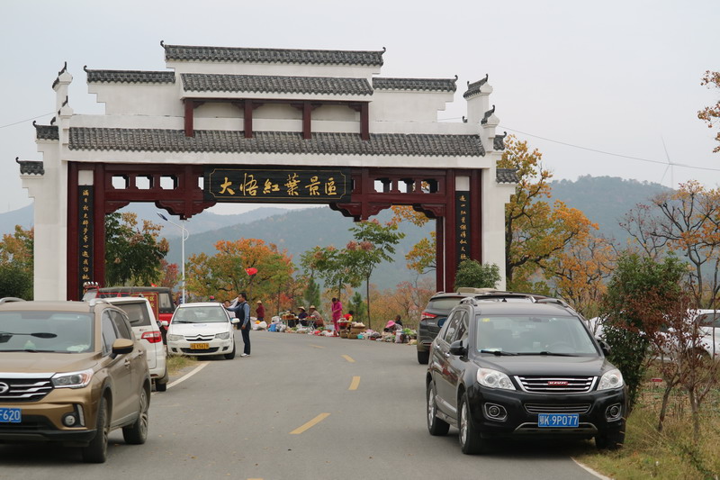 如油画般的湖北省孝感市大悟县四姑镇红叶景区