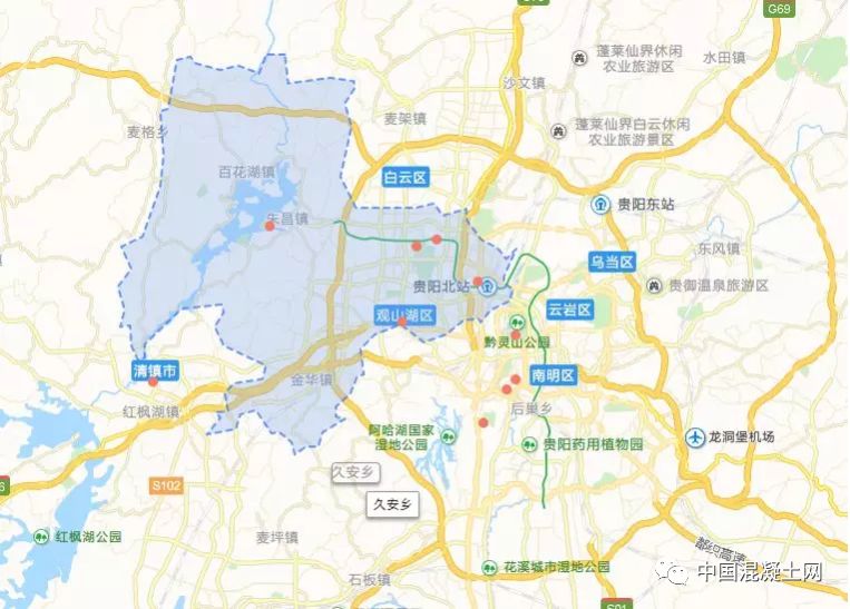 贵阳市观山湖区地图位置