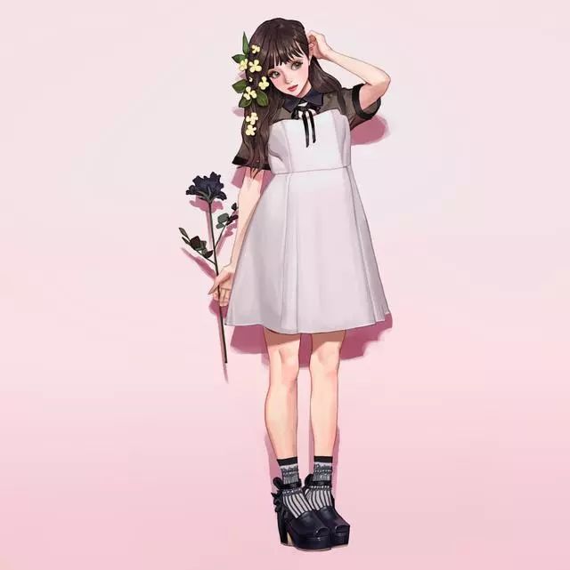 点击领取女朋友啦!插画师Wonbin Lee笔下的漂